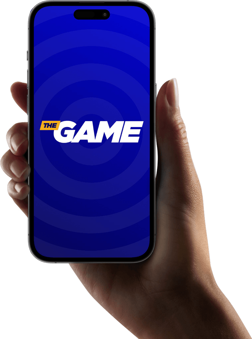 The Game — écran de lancement de l'application sur mobile