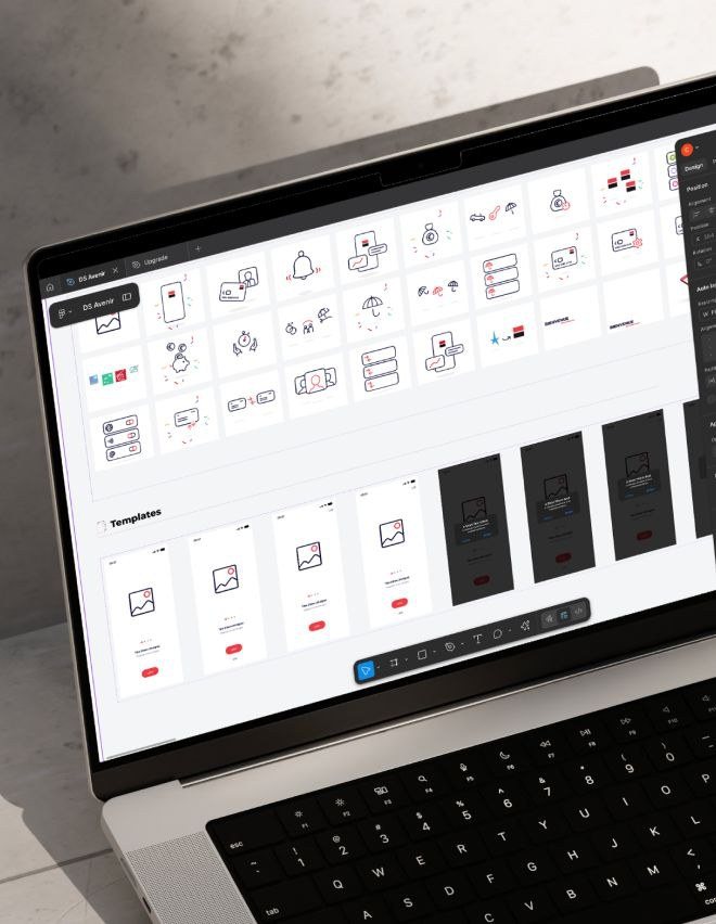 UI Kit natif dans Figma